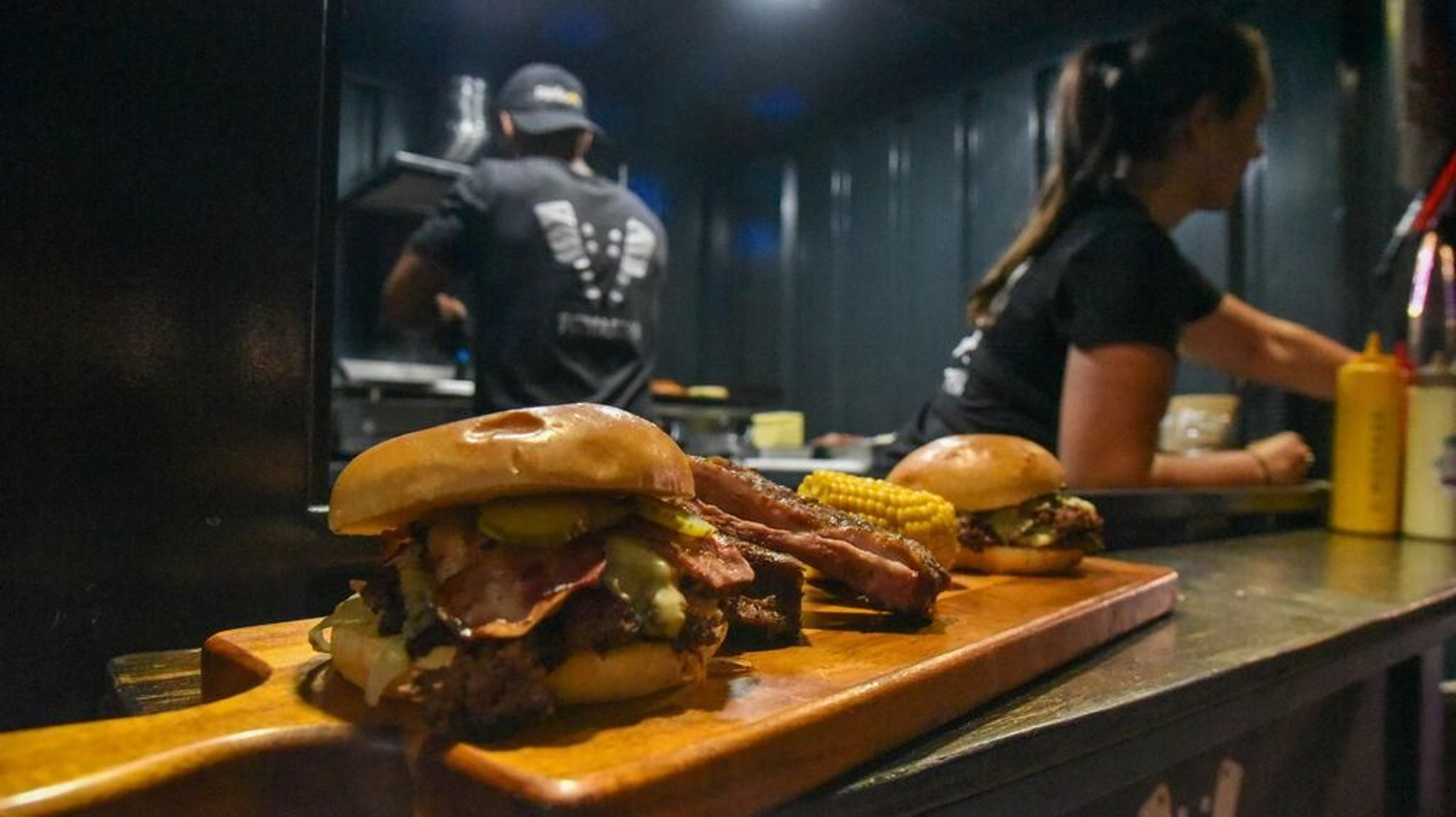 Uno de los camiones en un Campeonato del Mundo de Foodtrucks.