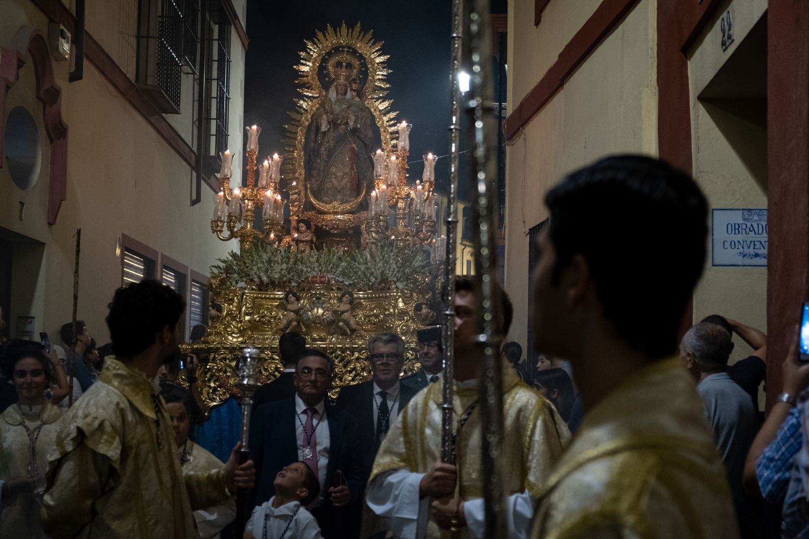 Las imágenes de la procesión de la Virgen de la Luz, en San Esteban