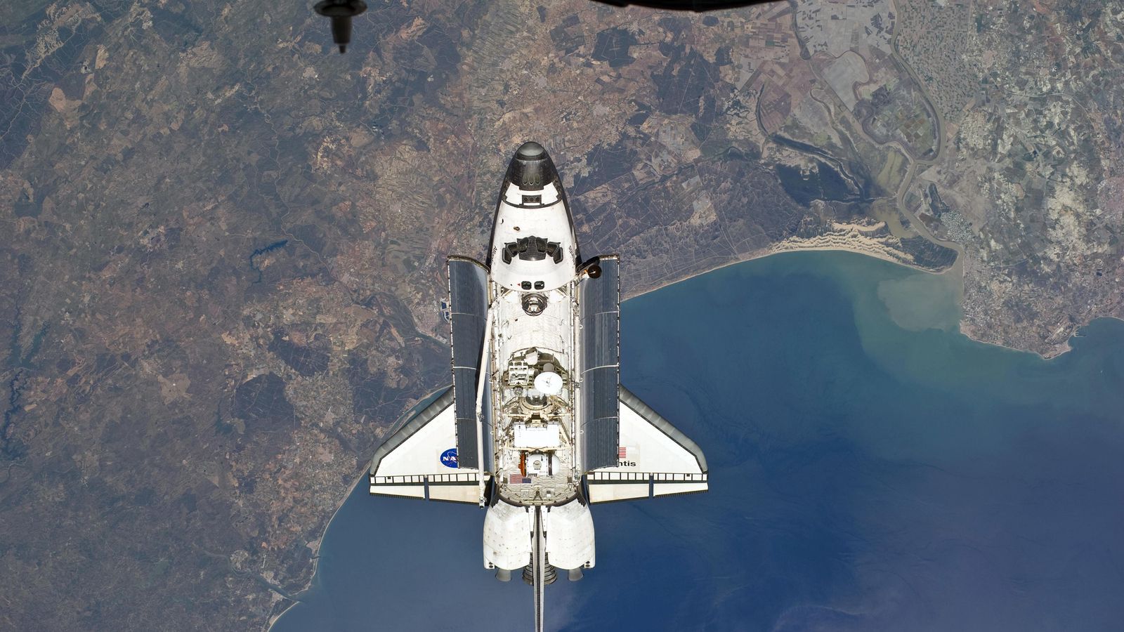 La imagen completa captada en 2010 por el astronauta japonés Soichi Noguchi de la costa de Huelva.