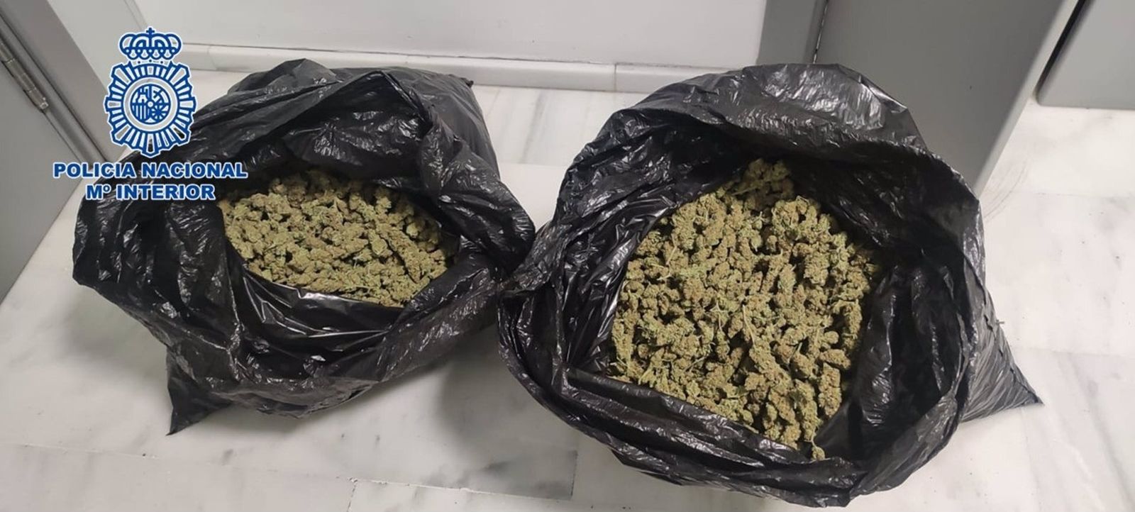 La Policía Nacional se incautó en junio de 76 kilos de marihuana en varias operaciones antidroga