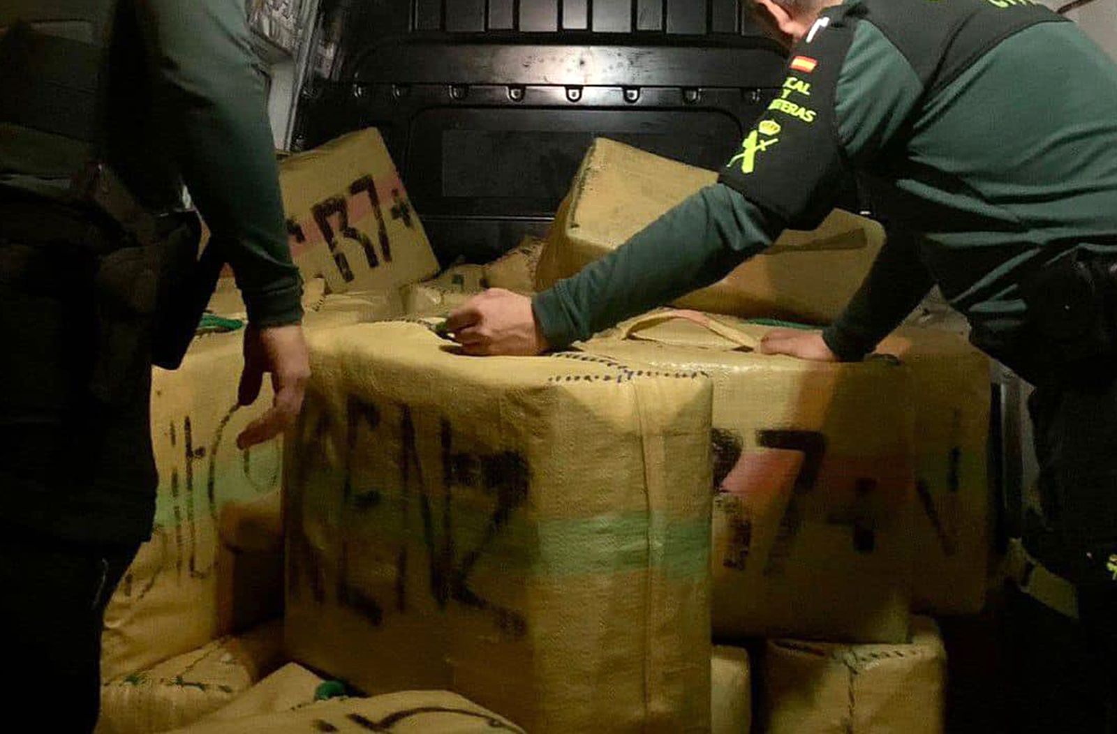 La incautación de hachís ha aumentado este año un 22 por ciento en Huelva