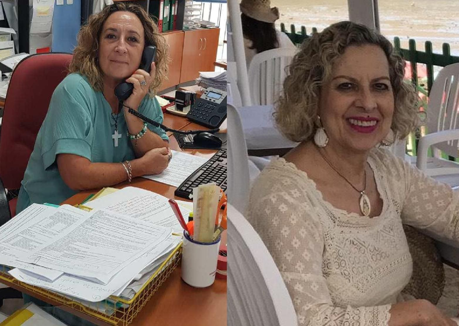 A la izquierda, Mercedes Alzola; a la derecha, Soledad Fernández