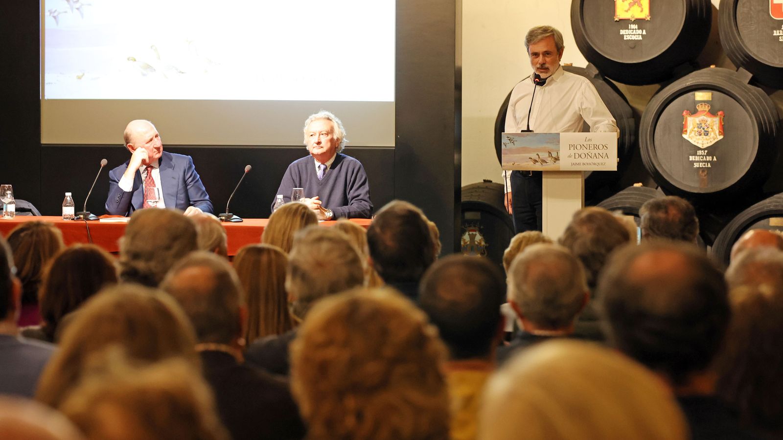 Jaime Bohórquez, durante la presentación del libro en el Consejo Regulador.