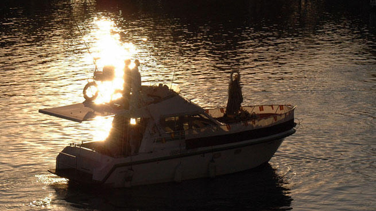 Virgen del Carmen de Calatrava en una de sus procesiones fluviales