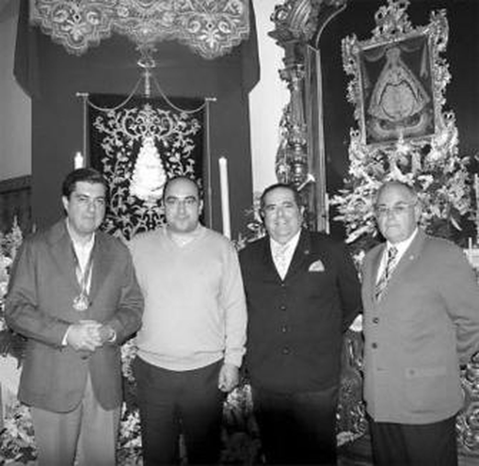 Gonzalo Ganaza Parra, Fray Martín Alexis, Joaquín Perea y Gonzalo Ganaza.