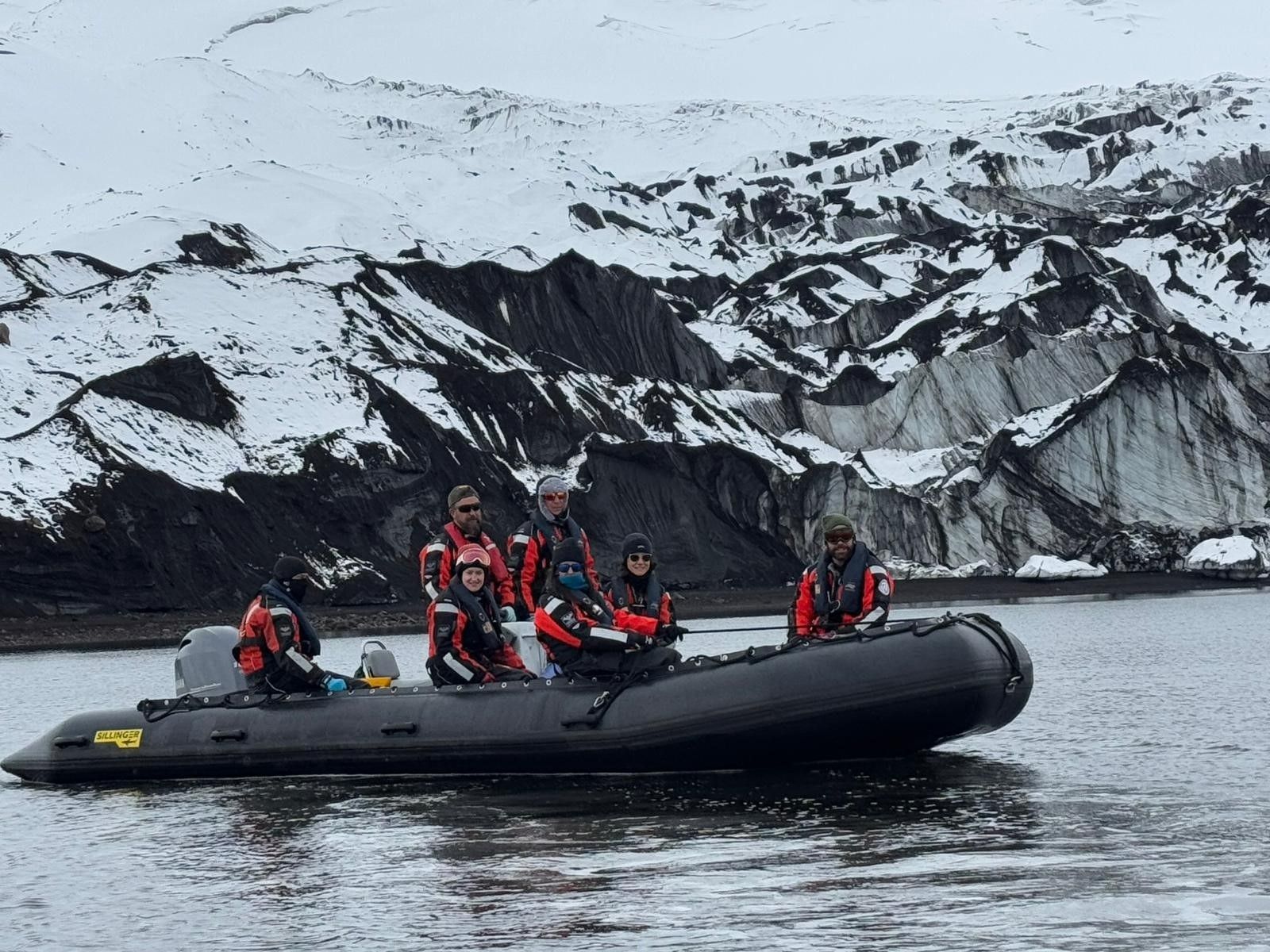 Investigadores gaditanos en la última campaña en la Antártida.
