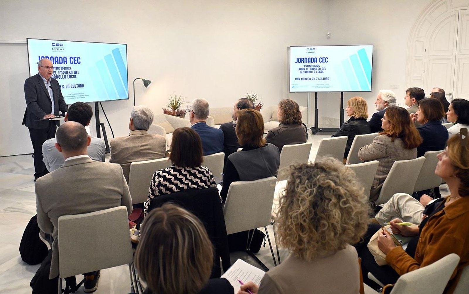 Javier Sánchez Rojas, durante la apertura de la jornada.