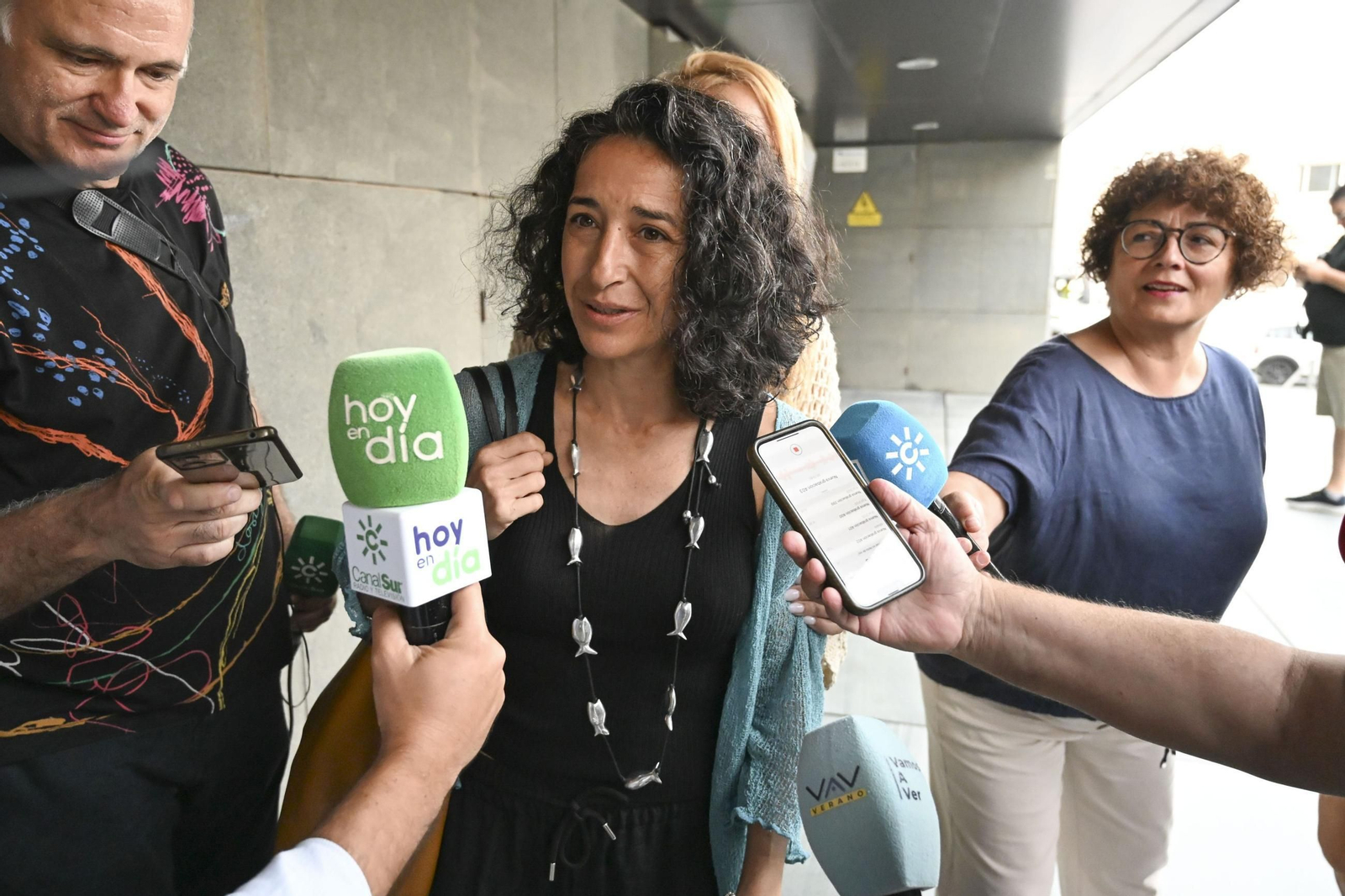 Patricia Ramírez, a la llegada a los juzgados de Almería este miércoles.