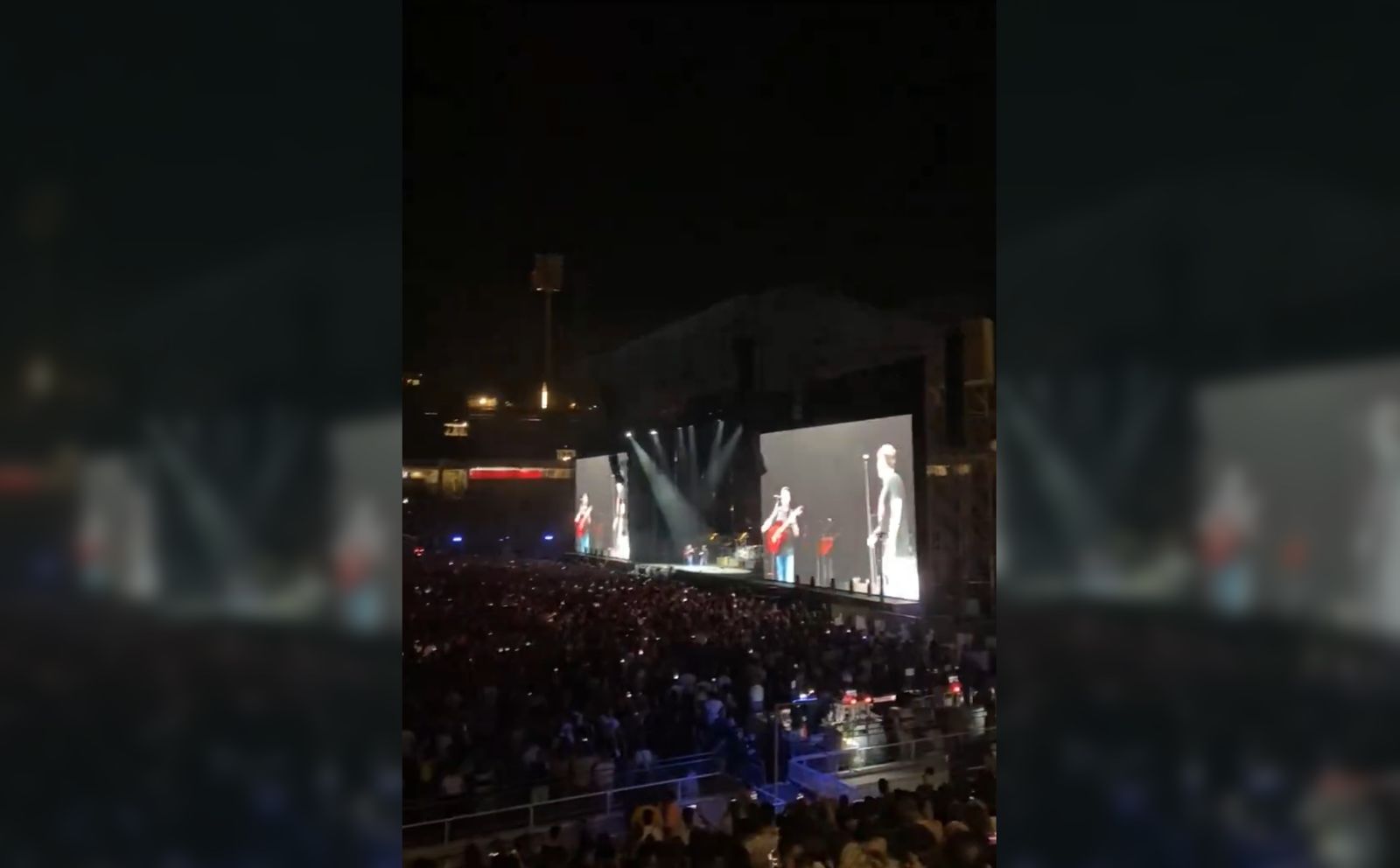Imagen del concierto de Estopa en el que se coreó el nombre de Lamine Yamal.
