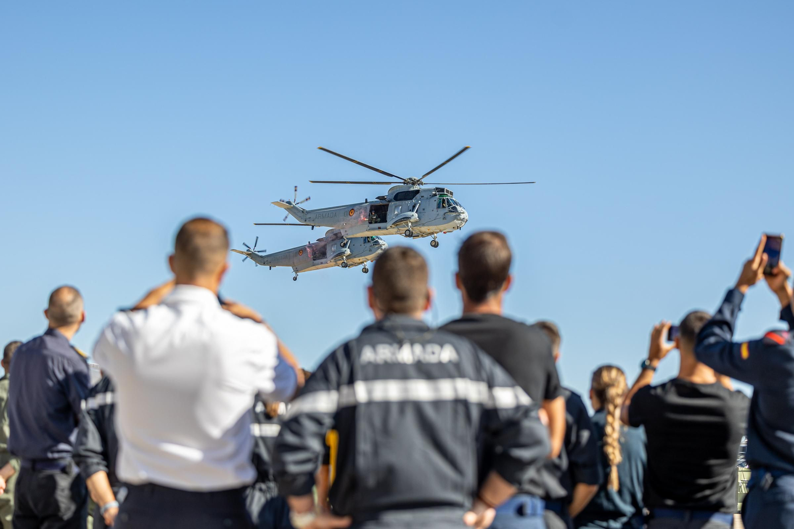 Imágenes de la Despedida del Sea King de la quinta escuadrilla