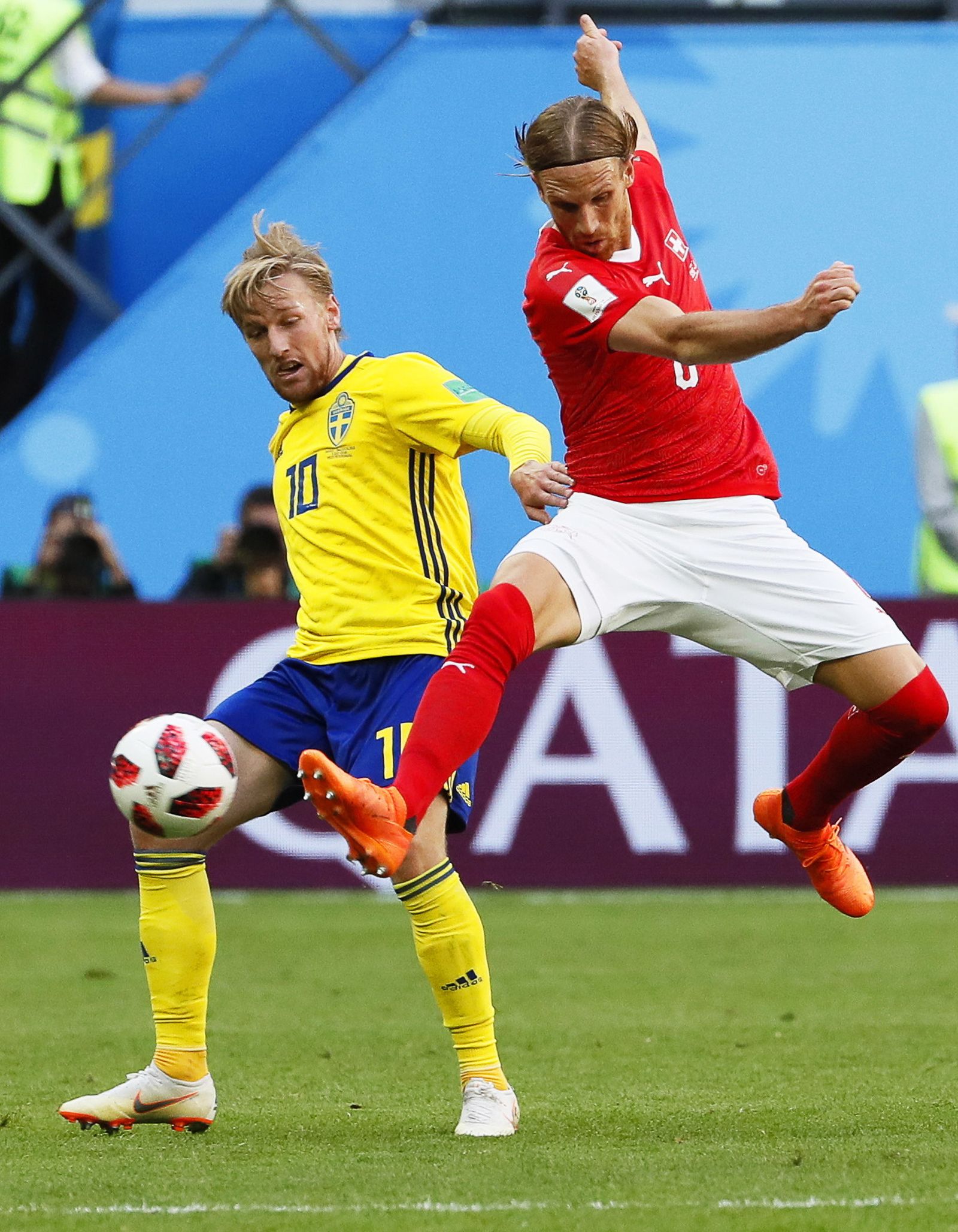 Las imágenes del Suecia-Suiza