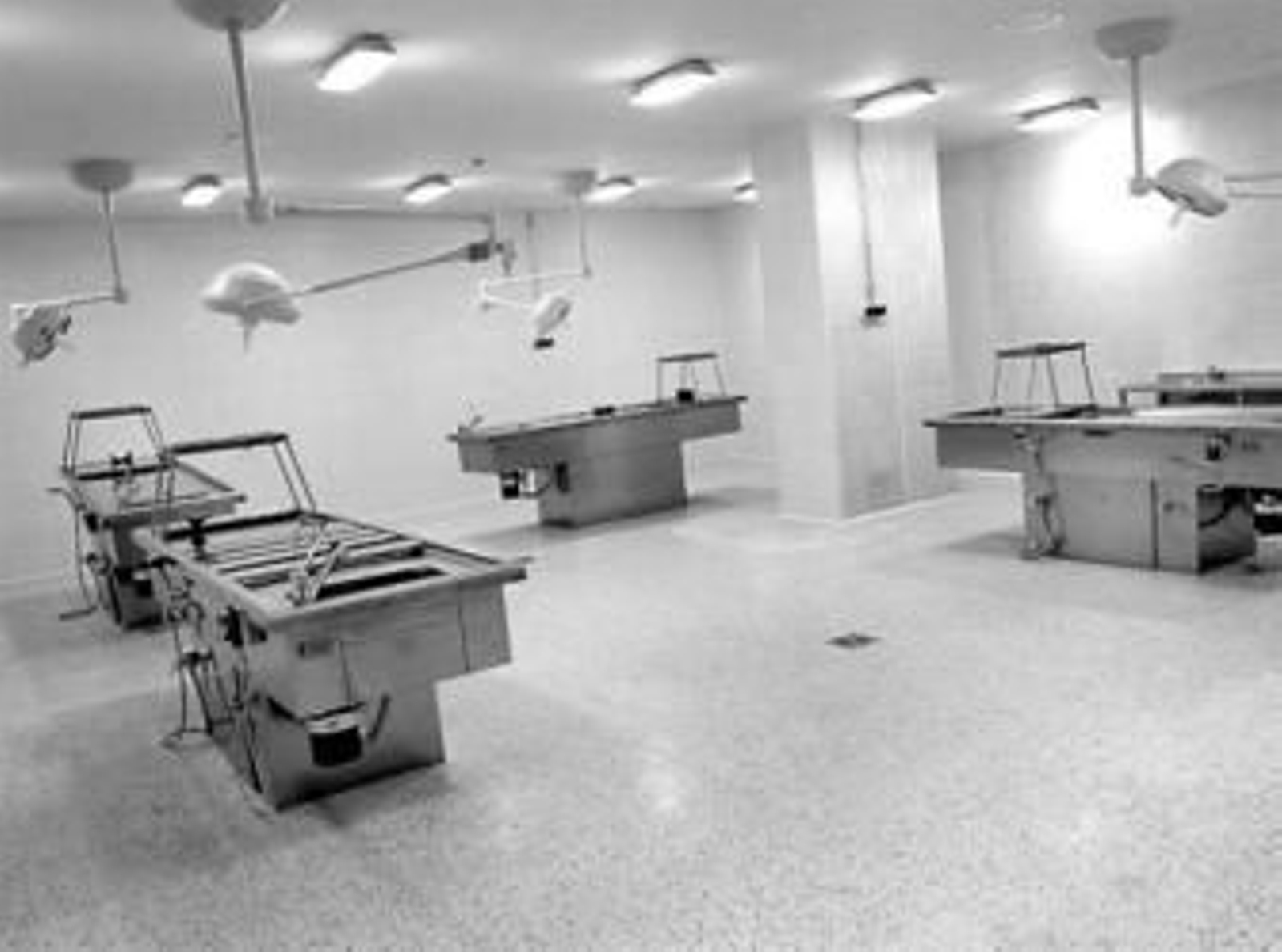 Una de las salas de autopsia del Instituto de Medicina Legal (IML) de Málaga.