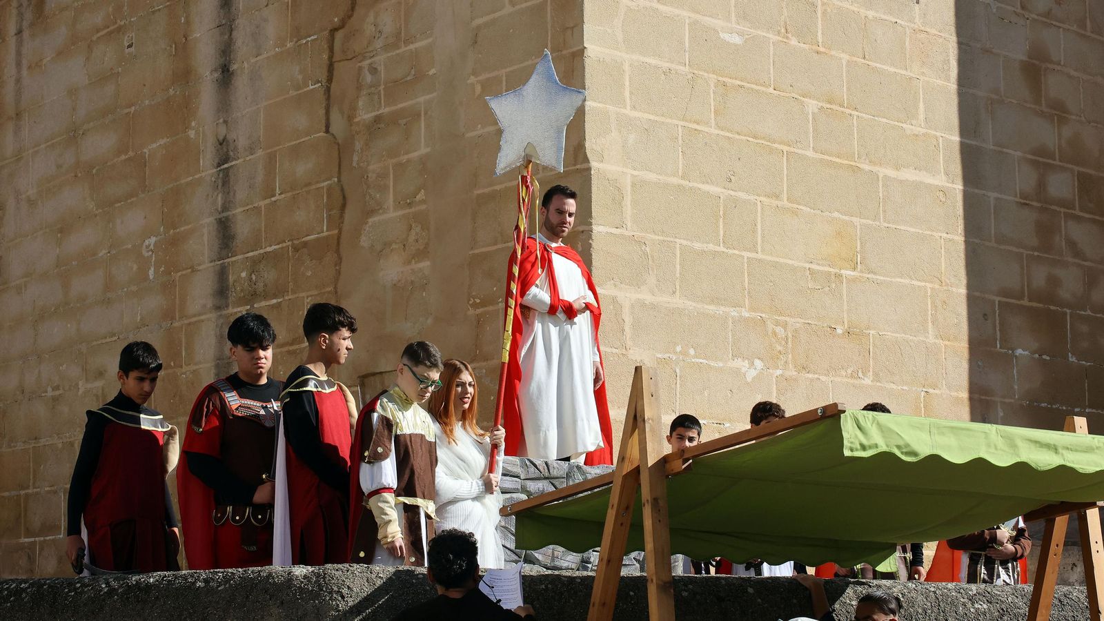 Imágenes del Belén Viviente de la plaza San Lucas en Jerez