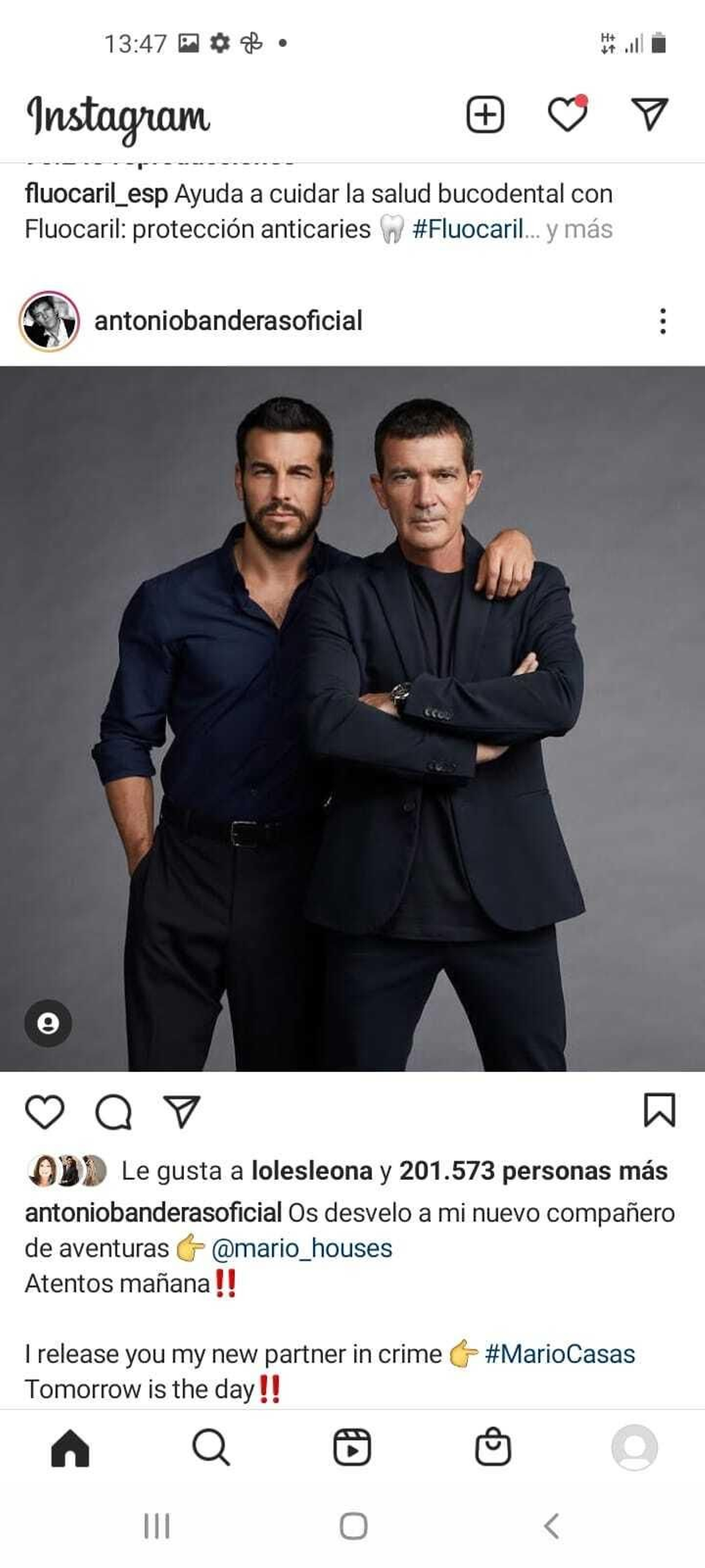 Mario Casas, nueva imagen de la fragancia de Antonio Banderas 'The Icon'.