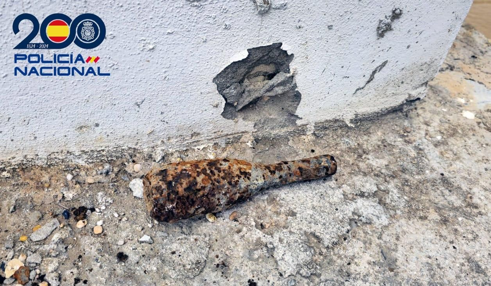 La Policía Nacional encuentra y desactiva una granada mortero en la Universidad de Huelva