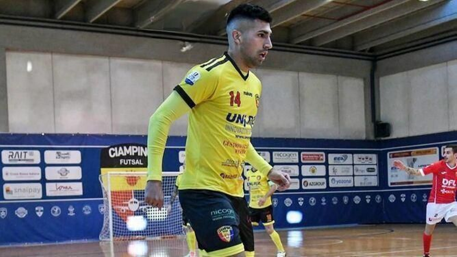 Lucas Díaz, en un partido con el Ciampino italiano.