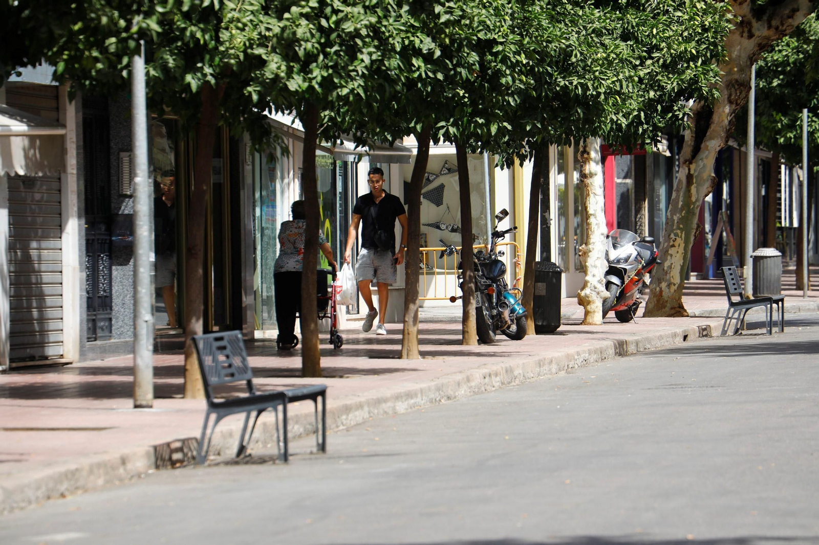 Ambiente en la avenida de Barcelona