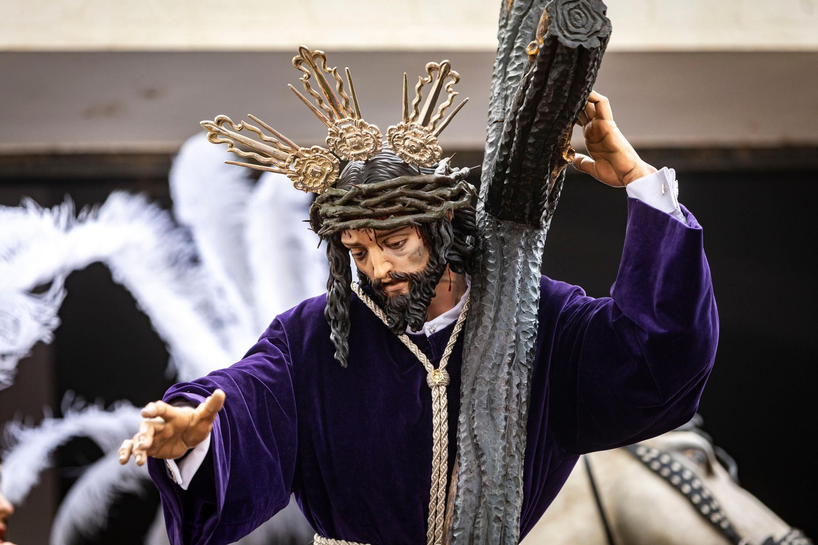 Las imágenes de la hermandad de Tres Caídas en la Semana Santa de San Fernando 2024