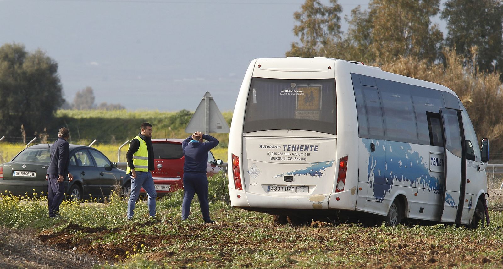 El accidente del autobús escolar, en imágenes