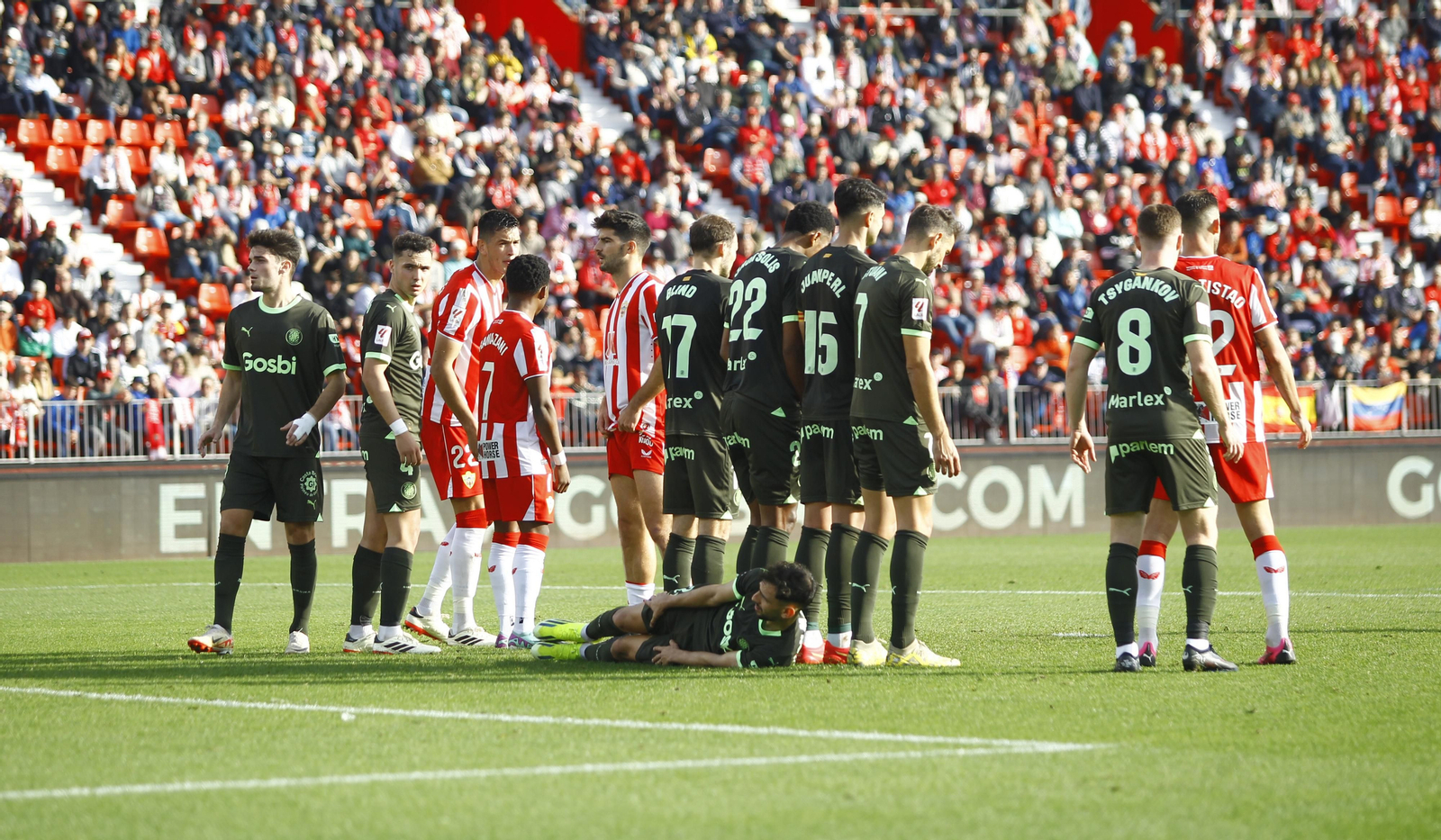 Las mejores imágenes del partido de fútbol U.D. Almería-Girona F.C.