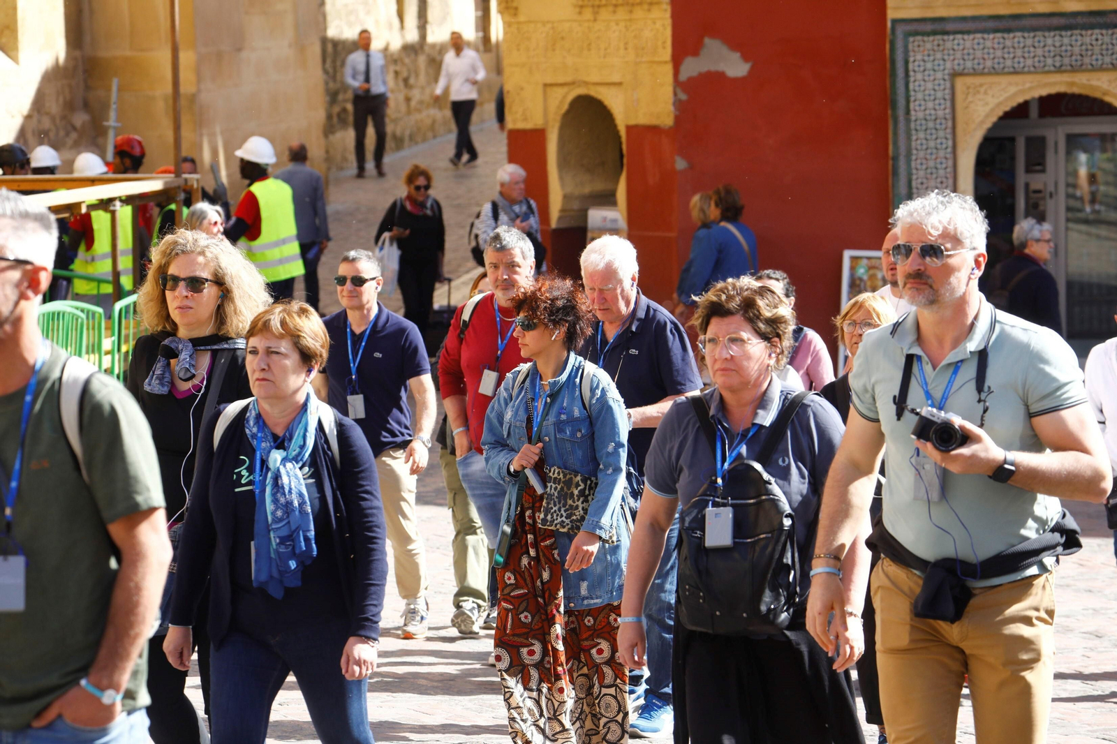 Un grupo de turistas en Córdoba.
