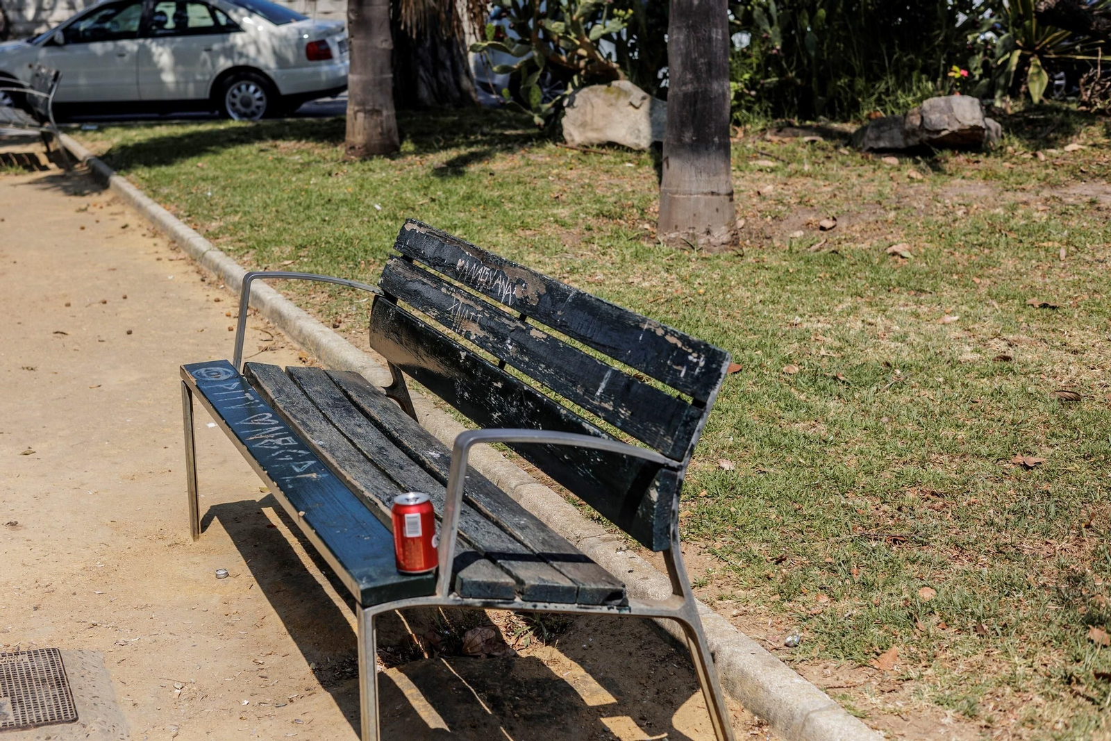 Las zonas verdes menos verdes de la ciudad de Cádiz