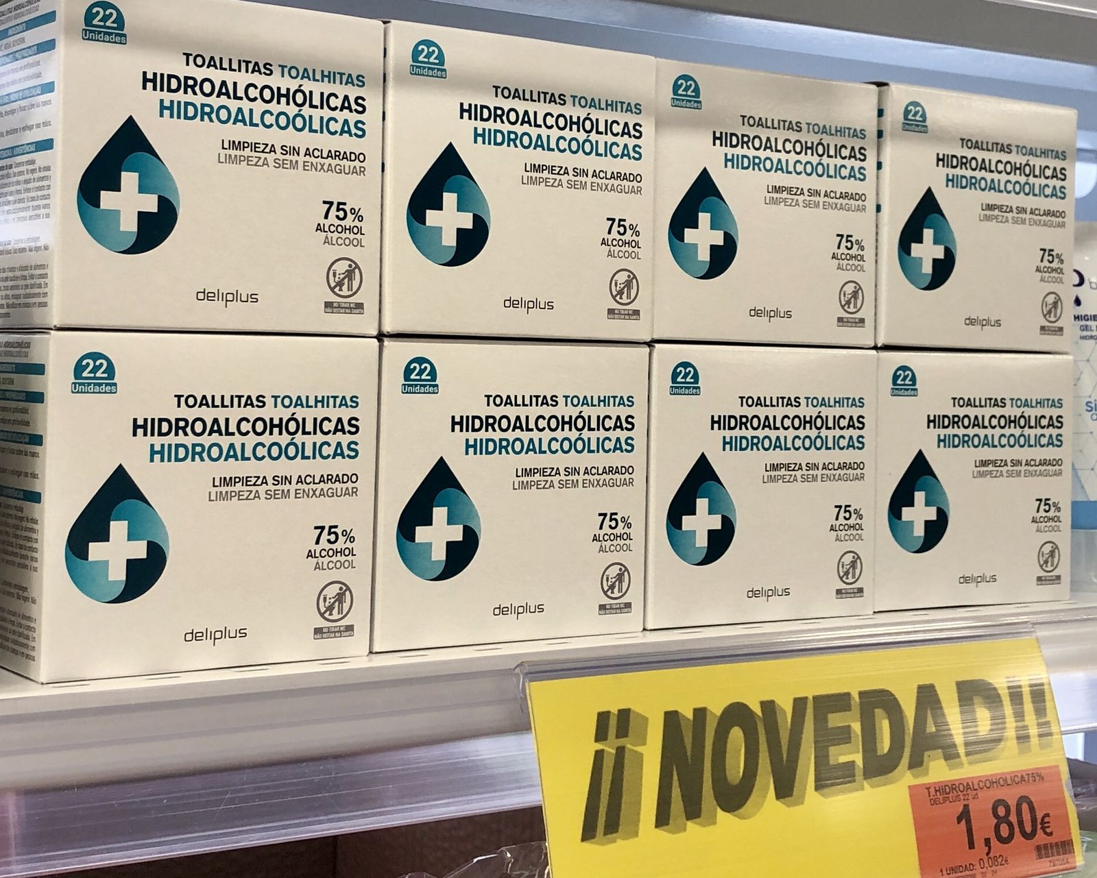 Las nuevas toallitas hidroalcohólicas para higiene de manos de Mercadona.