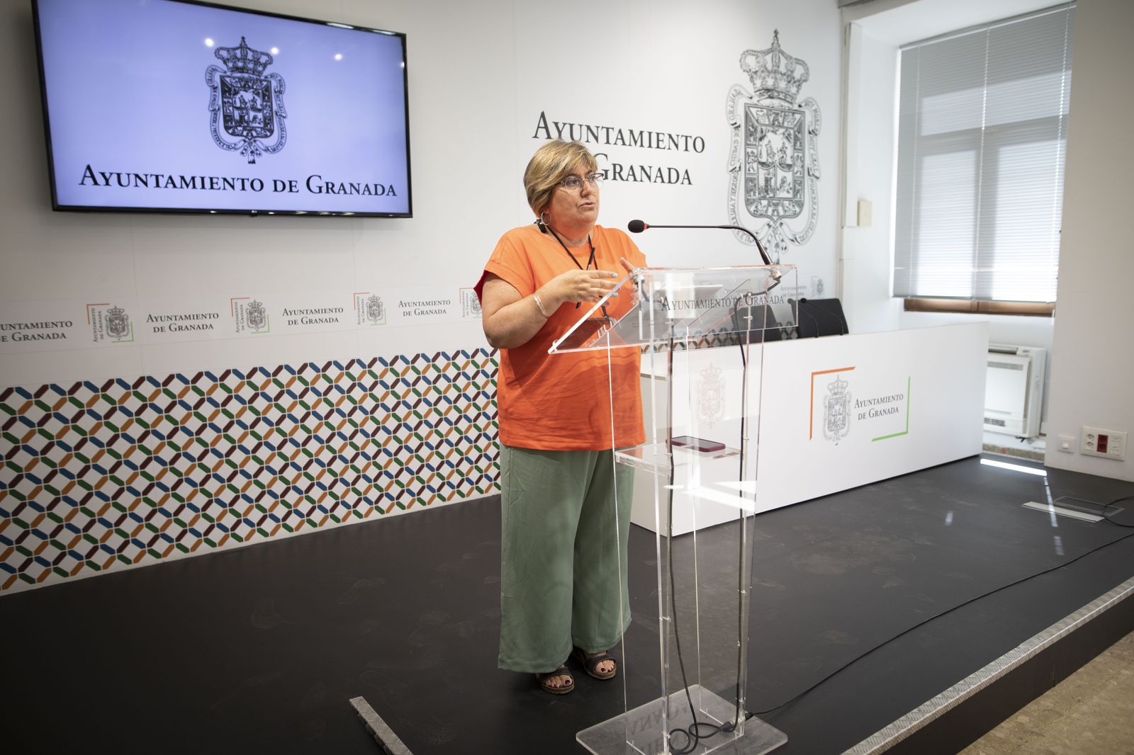 Muñoz durante una rueda de prensa en el Ayuntamiento