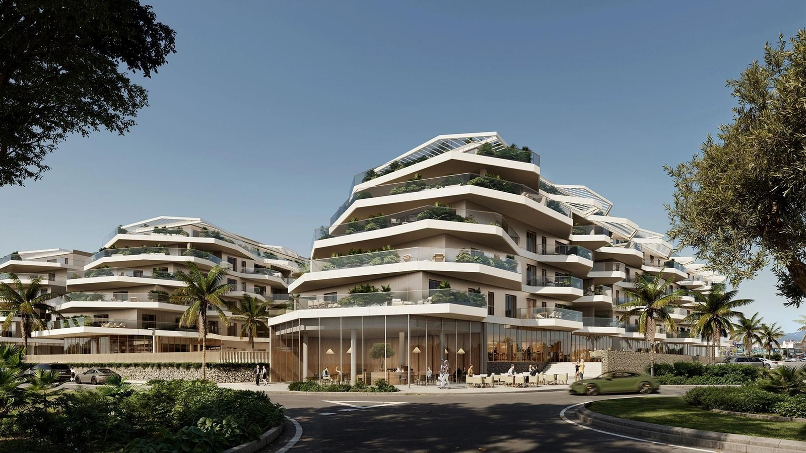 Recreación de la edificación residencial en Fuengirola
