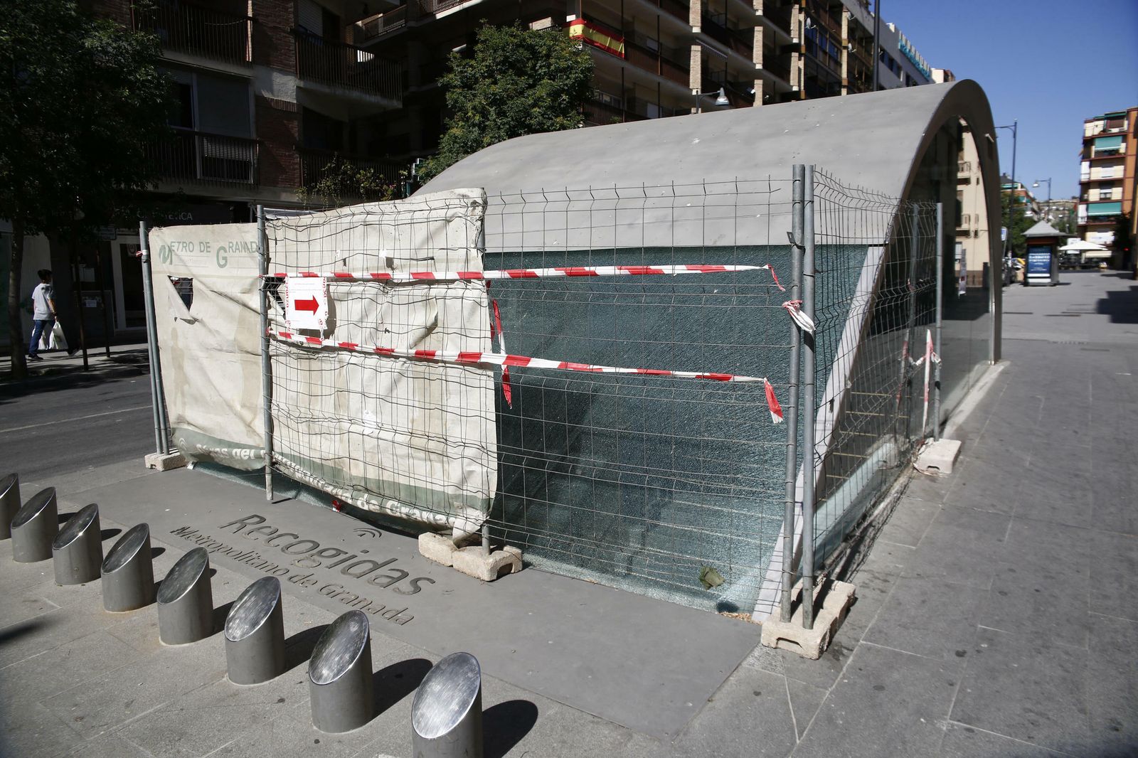 La boca del Metro de Alhamar estará cerrada "unas semanas"