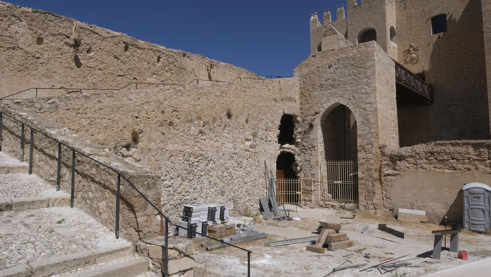 Las obras del Castillo de Vélez Blanco en imágenes
