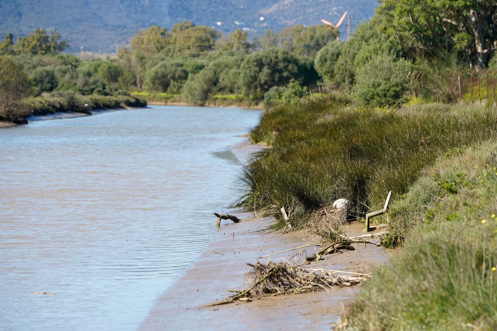 Fotos de la contaminación en el paraje natural marismas del Río Palmones