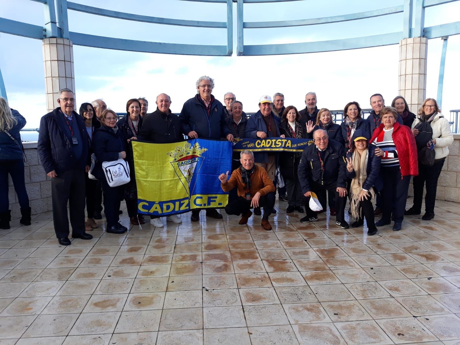 Peregrinos gaditanos de la asociación de Amigos de Tierra Santa, en el último viaje.