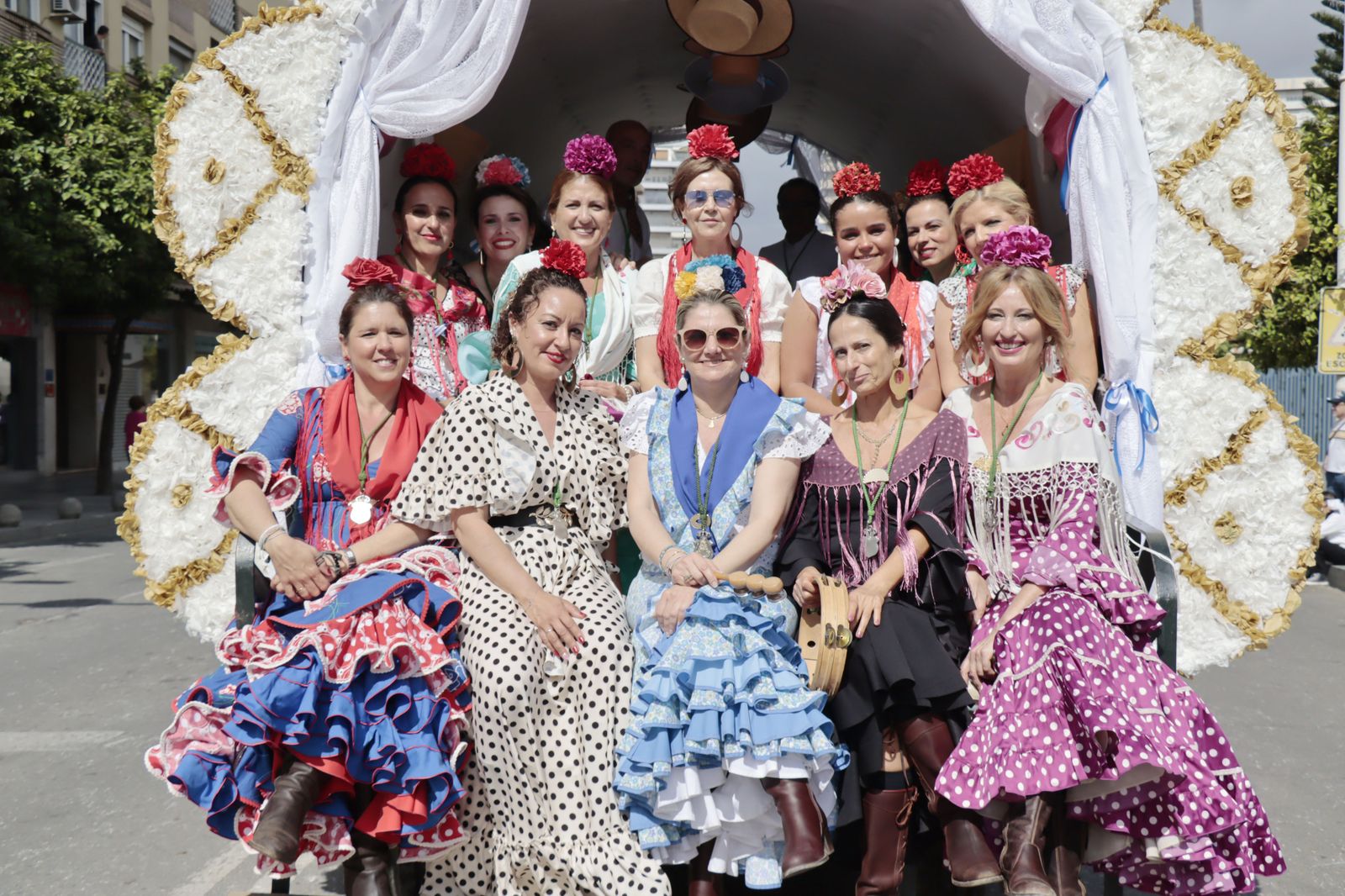 Imágenes de los carros de la Hermandad del Rocío de Huelva