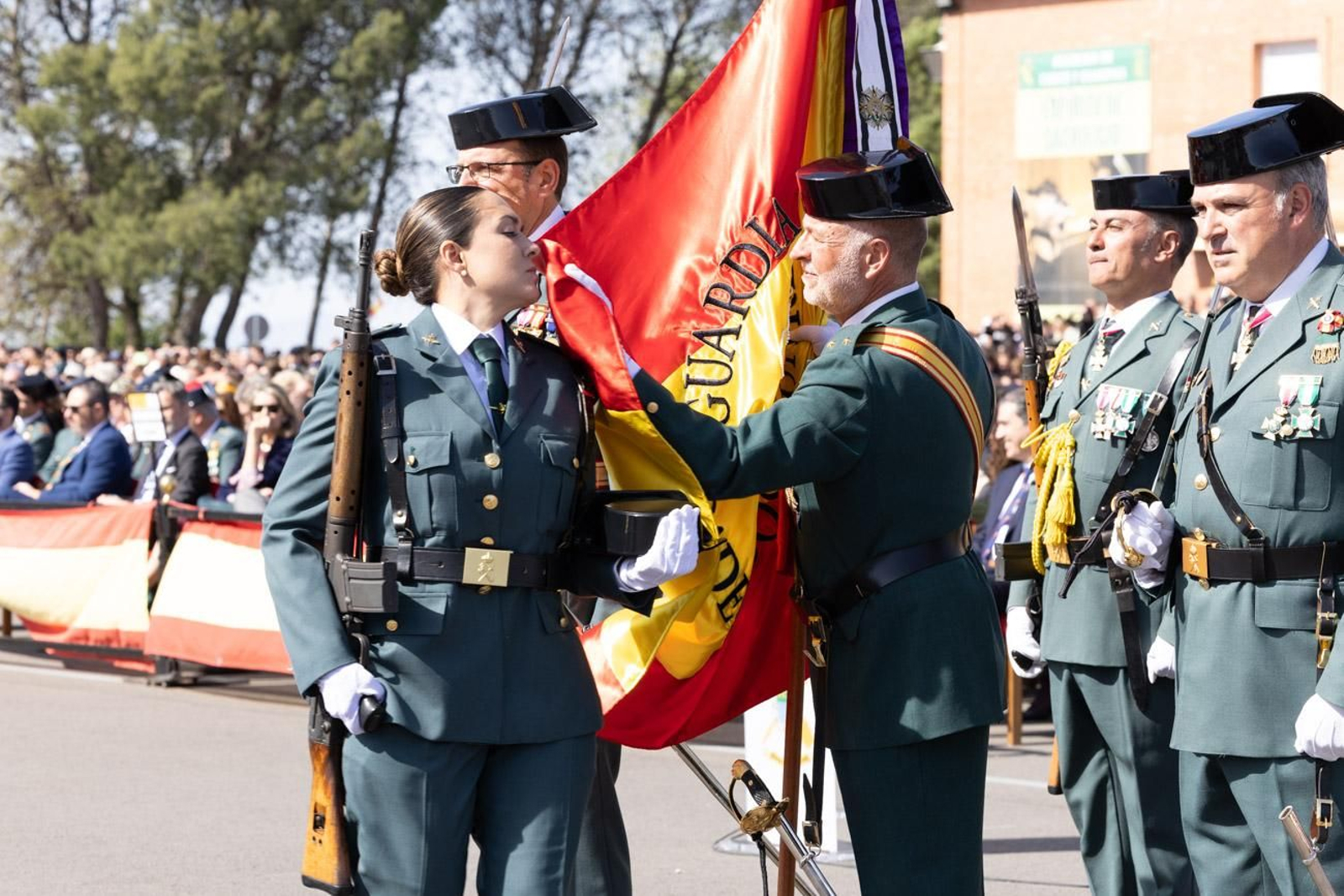 Acto de jura de bandera de la 130ª promoción de guardias civiles de la Academia de Baeza