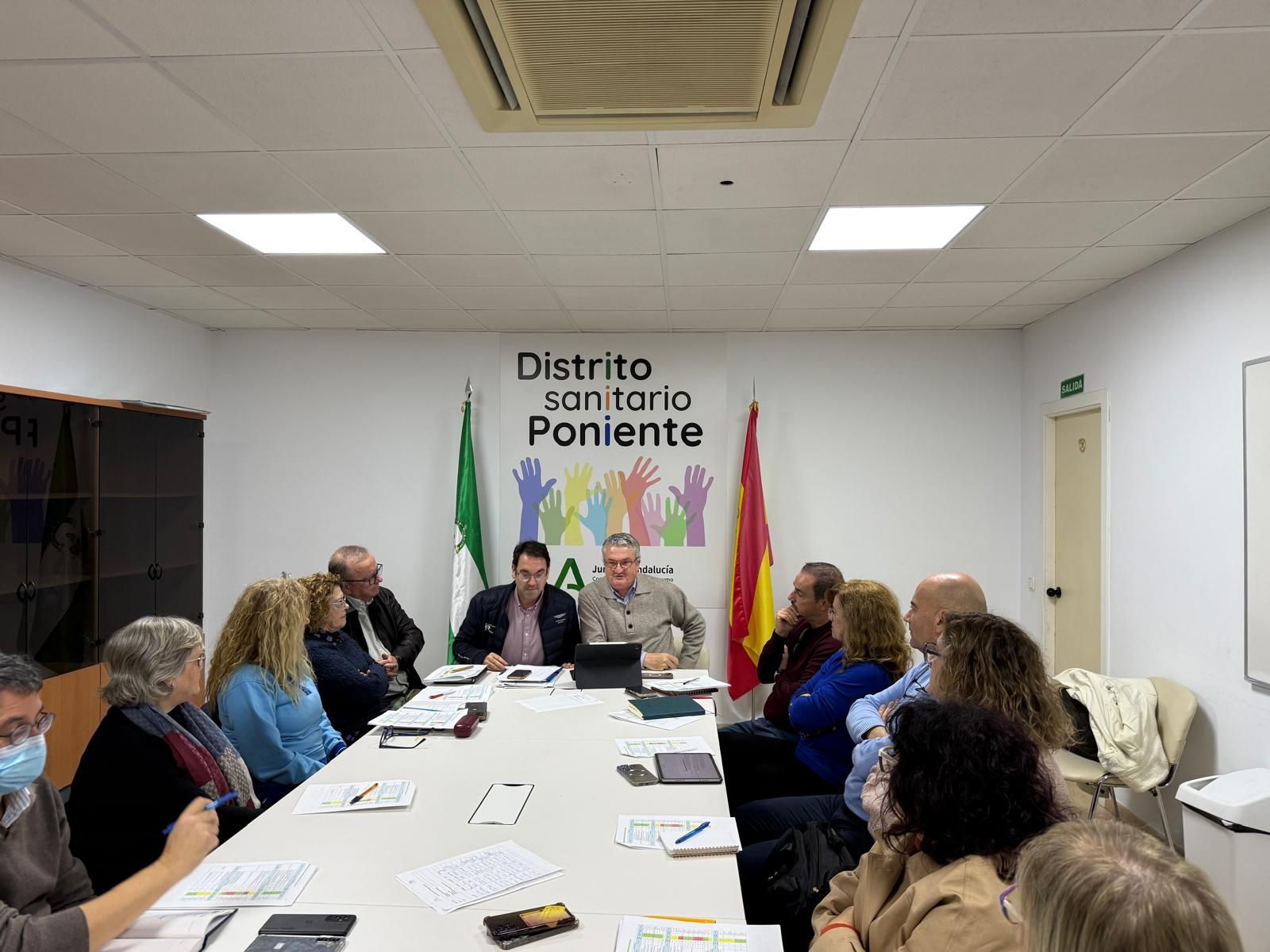 Reunión  del Distrito Sanitario Poniente.
