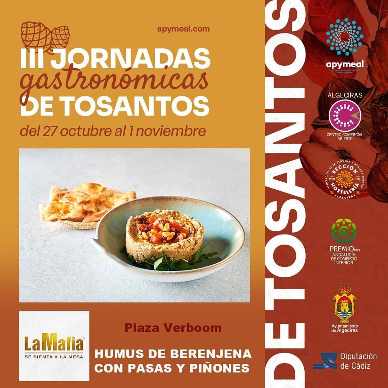 La Mafia - Humus de berenjena con pasas y piñones