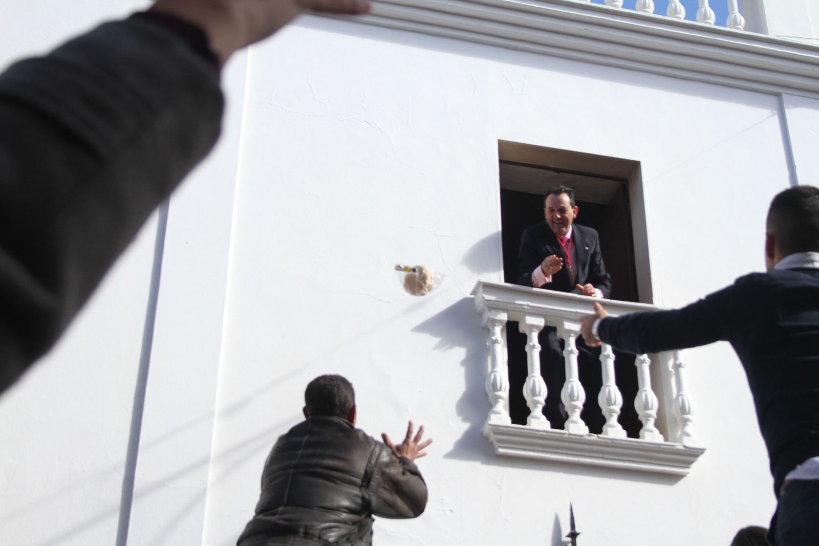 Imágenes de las tiradas en honor a San Antonio Abad en Trigueros