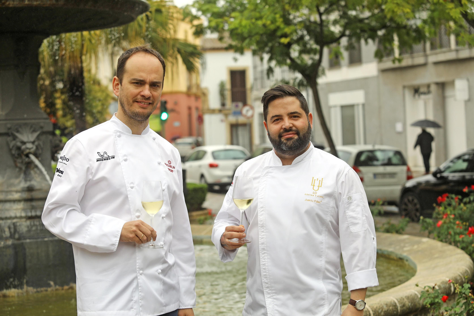 Israel Ramos y Juan Luis Fernández, los chefs premiados.