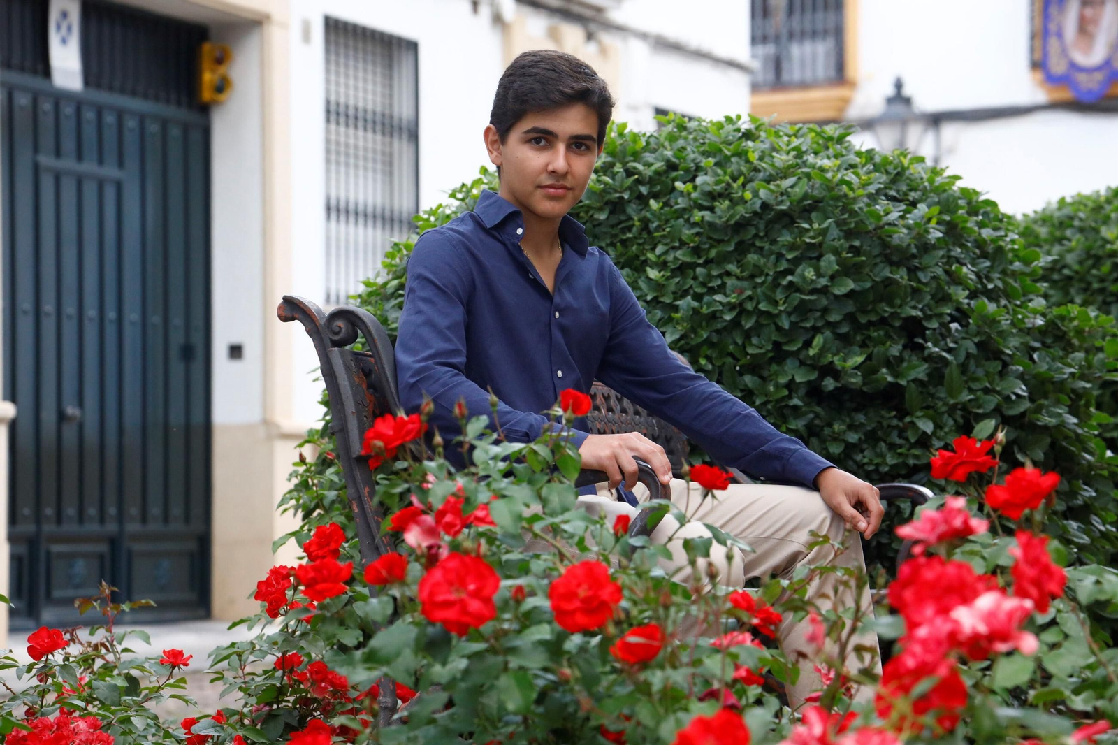 Manuel Román posa para 'el Día' en la plaza de La Lagunilla.
