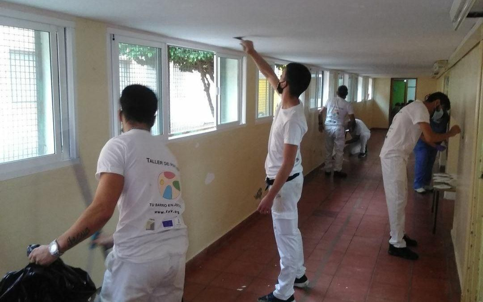 Imagen de un taller laboral desarrollado el año pasado en la primera edición de Tu barrio en Positivo .