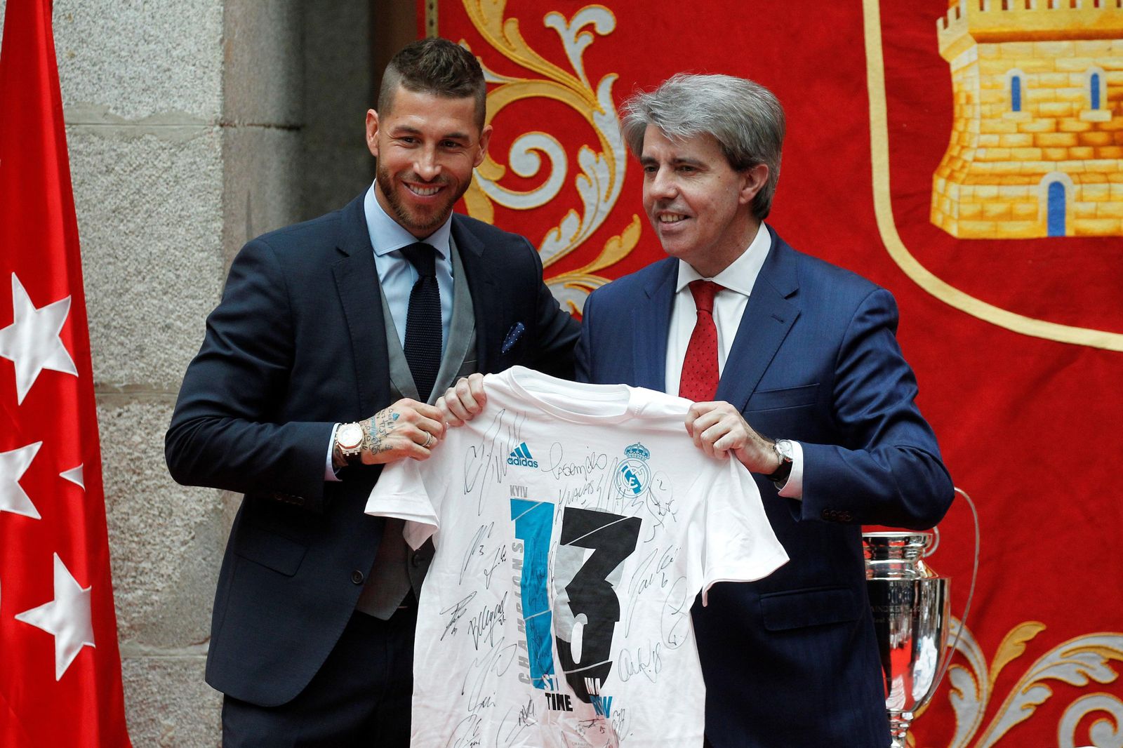 El Real Madrid celebra su decimotercera Champions