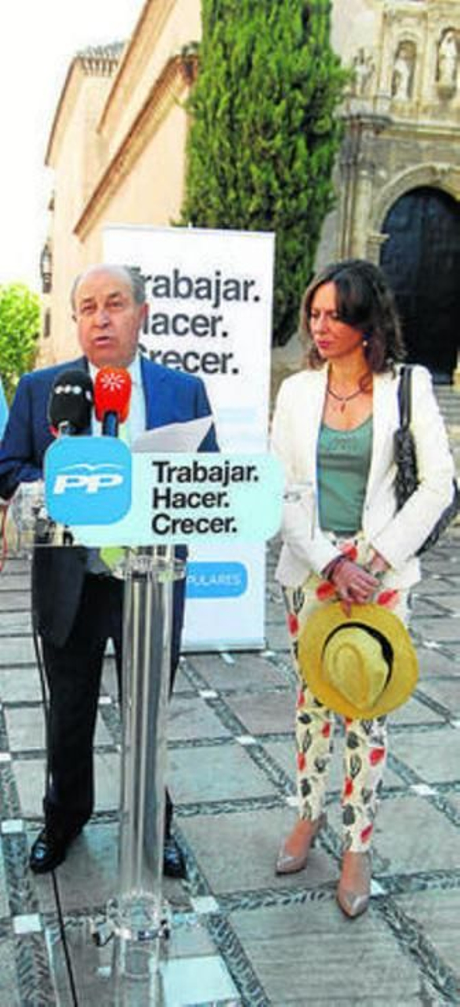 Torres Hurtado y Rocío Díaz, ayer-