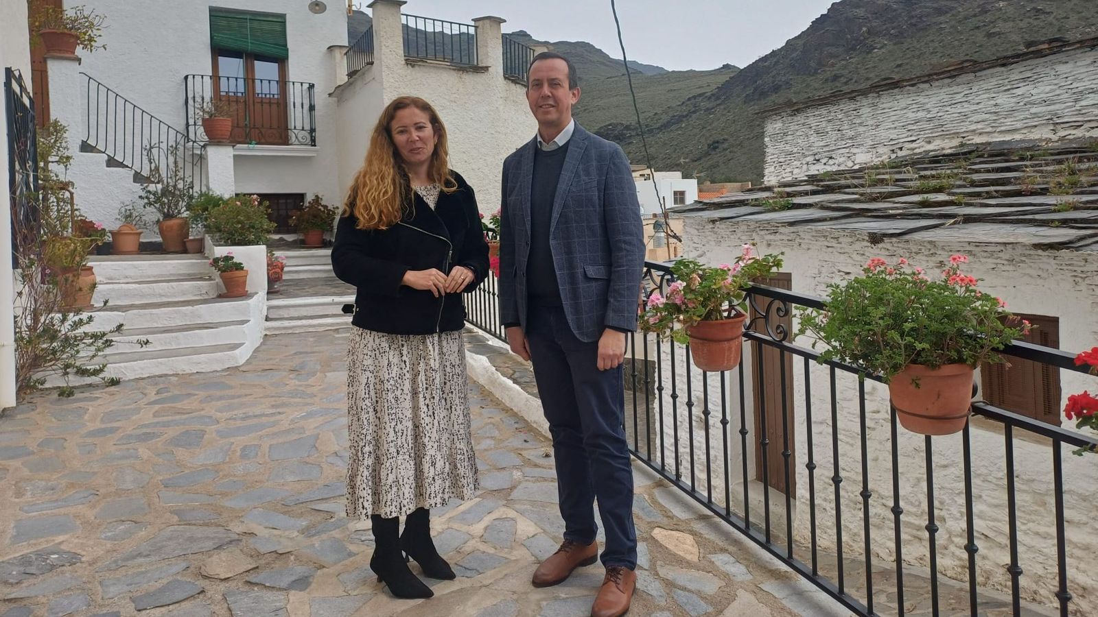 Segura y García en Velefique este lunes.