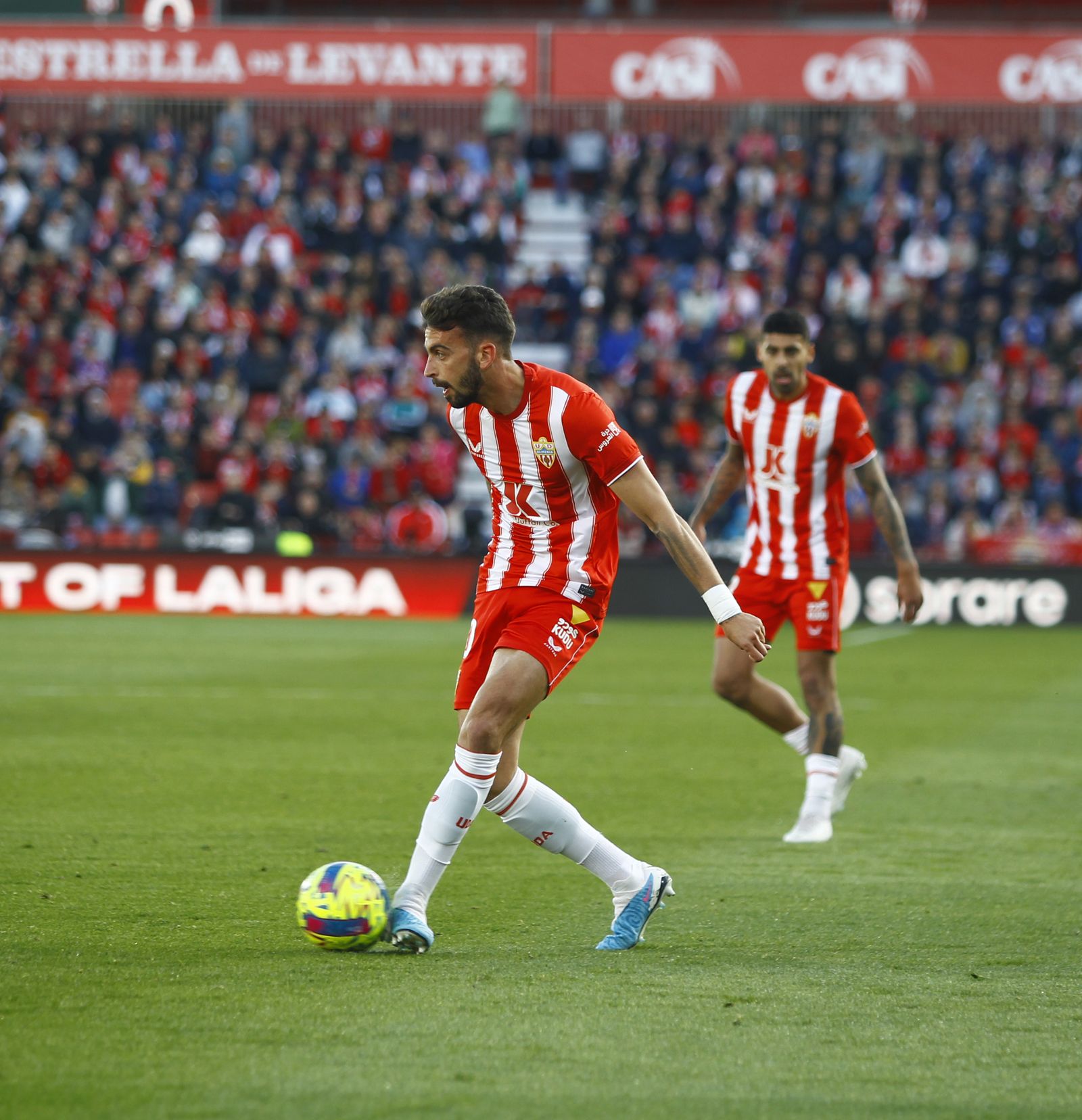 Imágenes de la derrota de la U.D. Almería ante el Villarreal por 0 a 2