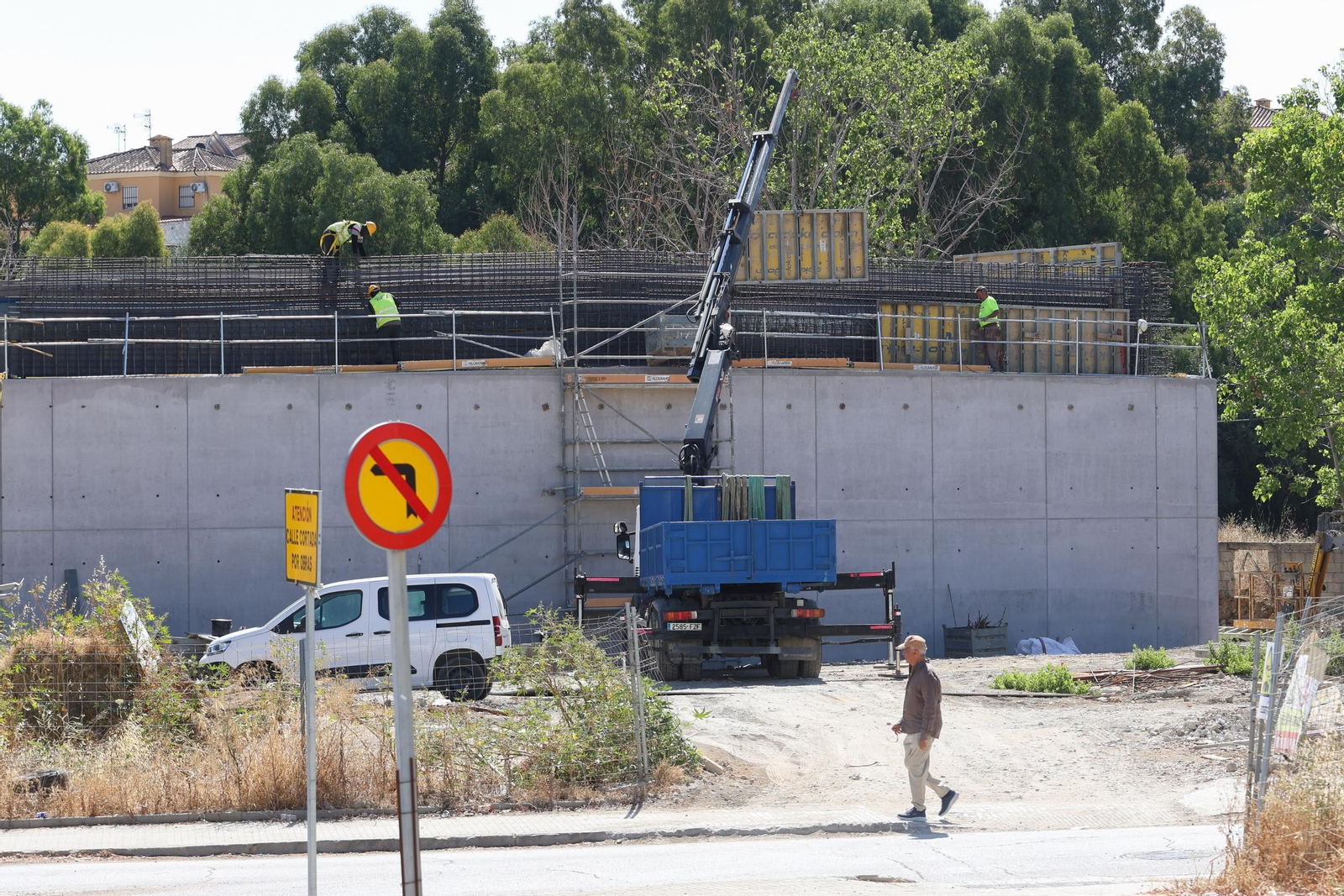 Fotos del estado de las obras del Acceso Sur a Algeciras en Los Pastores