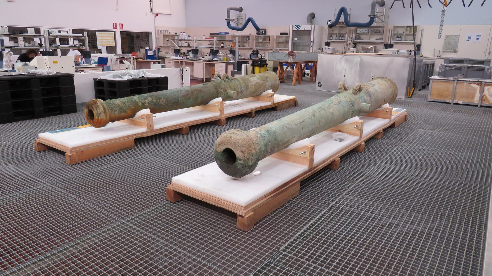 Las culebrinas en el Museo Nacional de Arqueología Subacuática de Cartagena