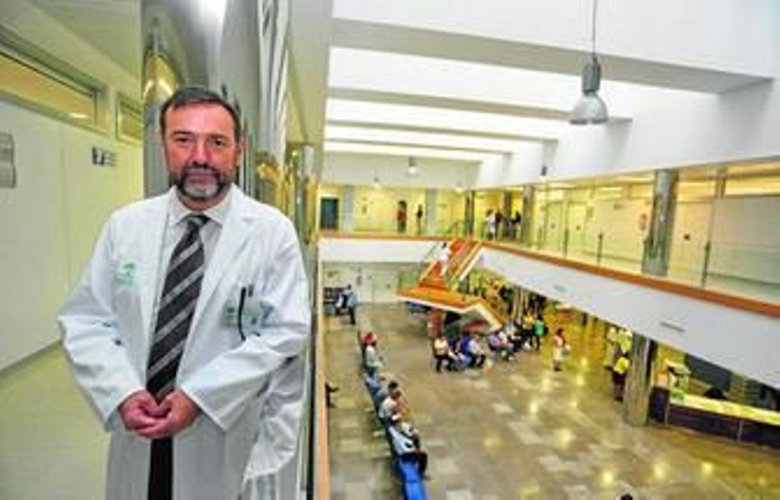 José Luis Doña en las instalaciones del Hospital Clínico de la capital.