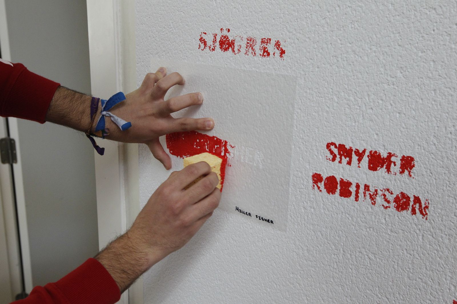 Fotos mural reivindicativo enfermedades raras Universidad de Almería-UAL