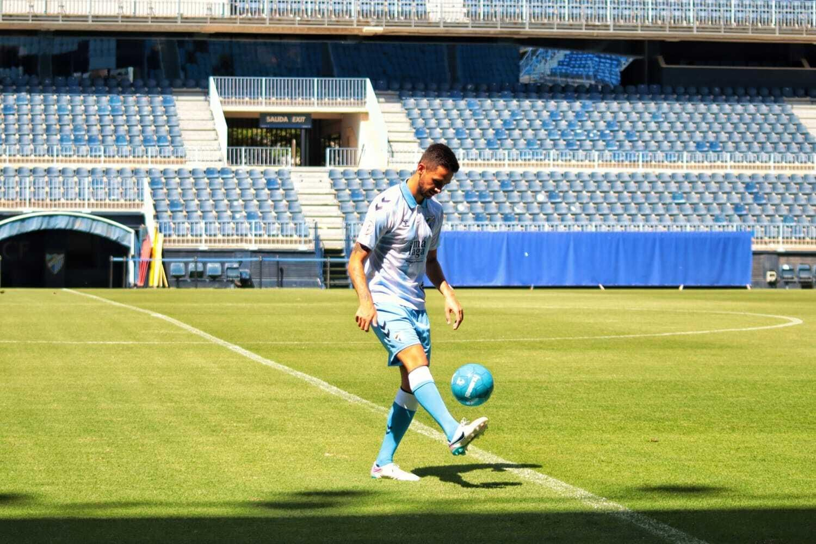 La presentación de Nelson Monte con el Málaga CF, en fotos